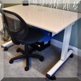 F39. Adjustable drafting table. 47”w x 30”d 
